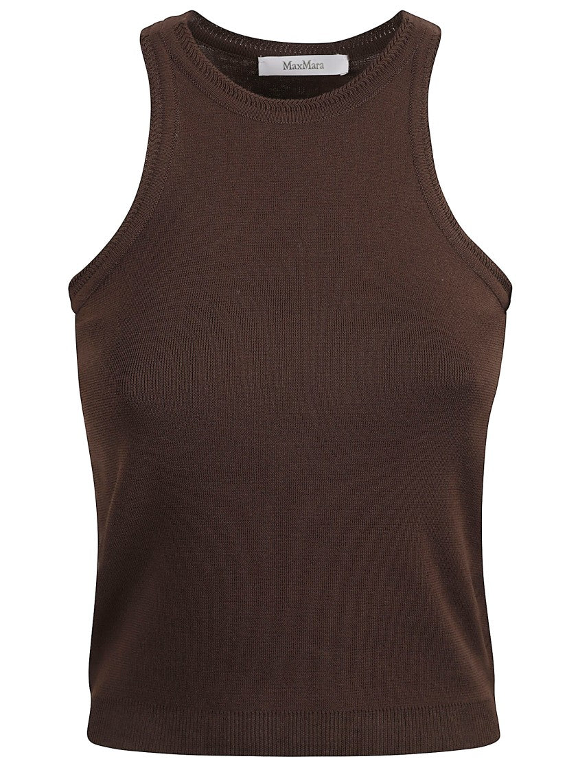 Max Mara Ribbed Sleeveless Top