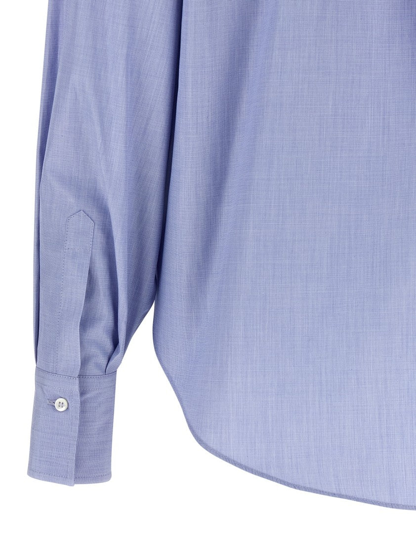 Brunello Cucinelli Shiny Collar Detail' Shirt