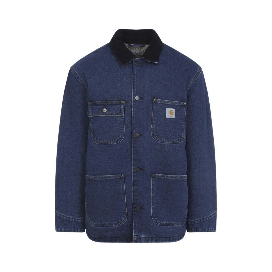 Carhartt Wip Chore Coat With Pointed Velvet Collar