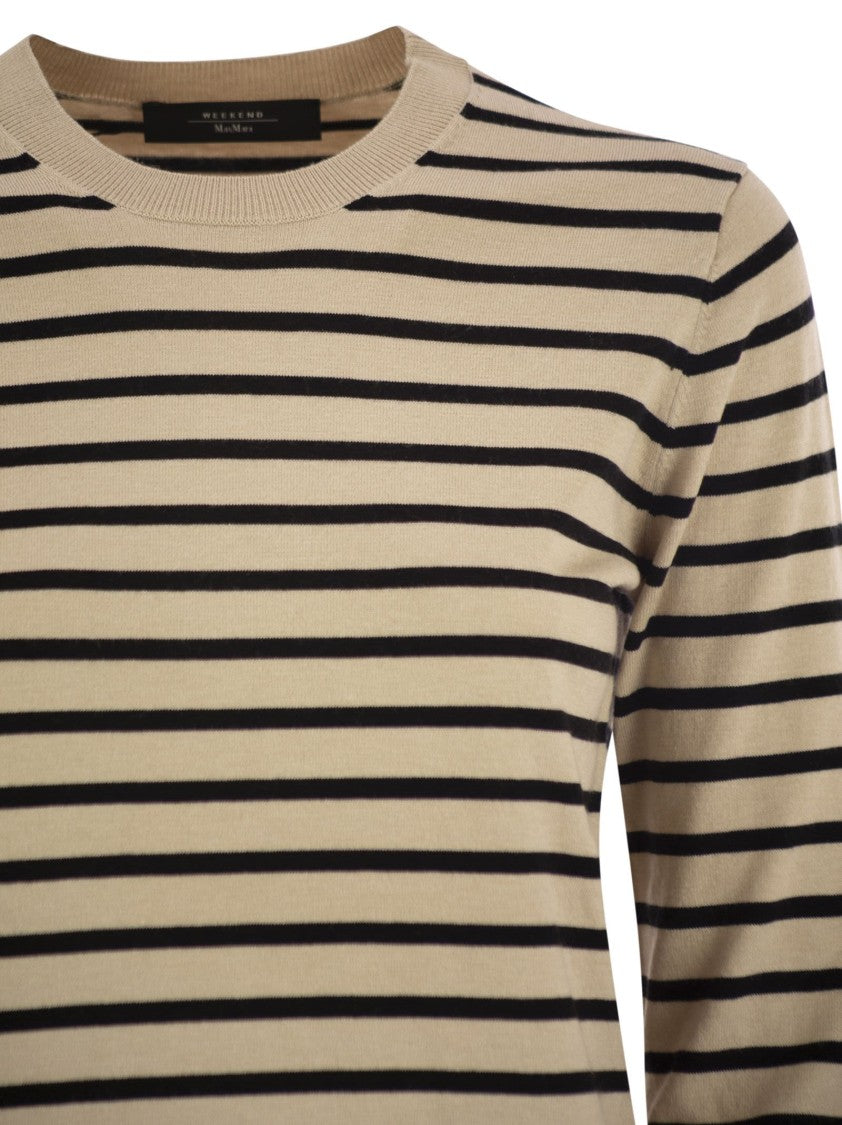 Max Mara Sicilia - Striped Sweater In Silk And Wool