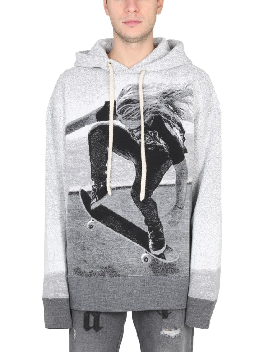 Palm Angels Relaxed Fit Hooded Shirt