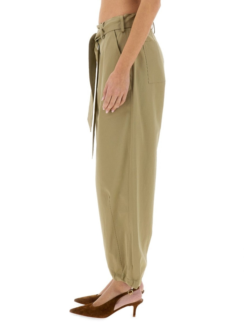 Alysi Relaxed Fit Belted Pants