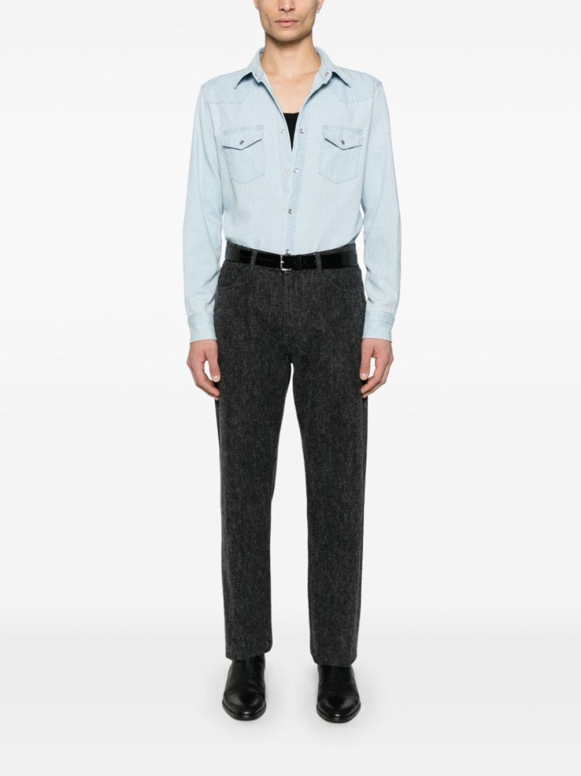 Tom Ford Light Blue Cotton Denim Shirt