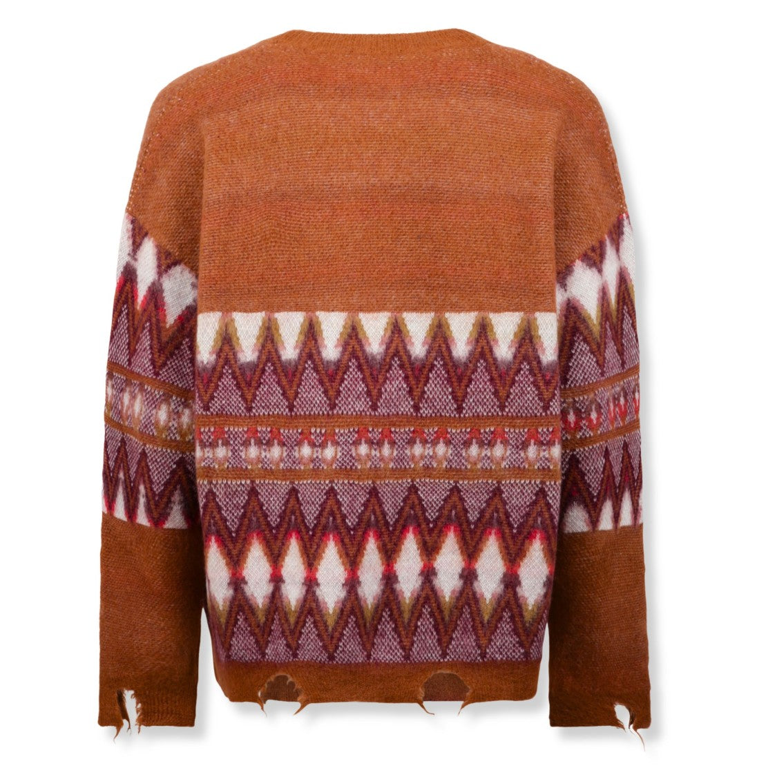 Laneus Rhomboid Pattern Cardigan