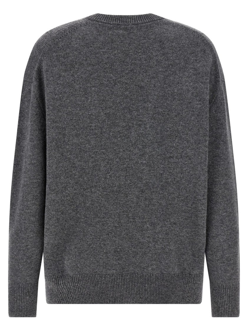 Jil Sander V-Neck Cashmere Blend Sweater