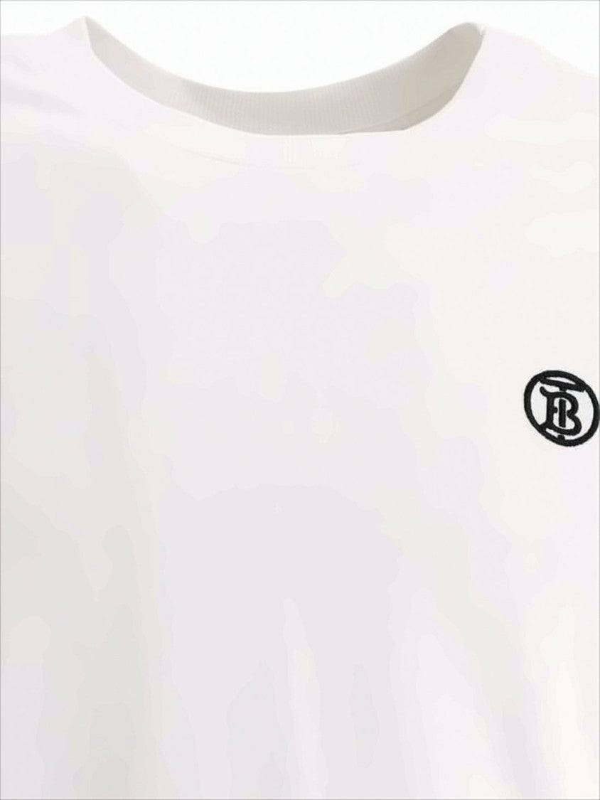 Burberry Short-Sleeve Cotton T-Shirt With Embroidered Logo