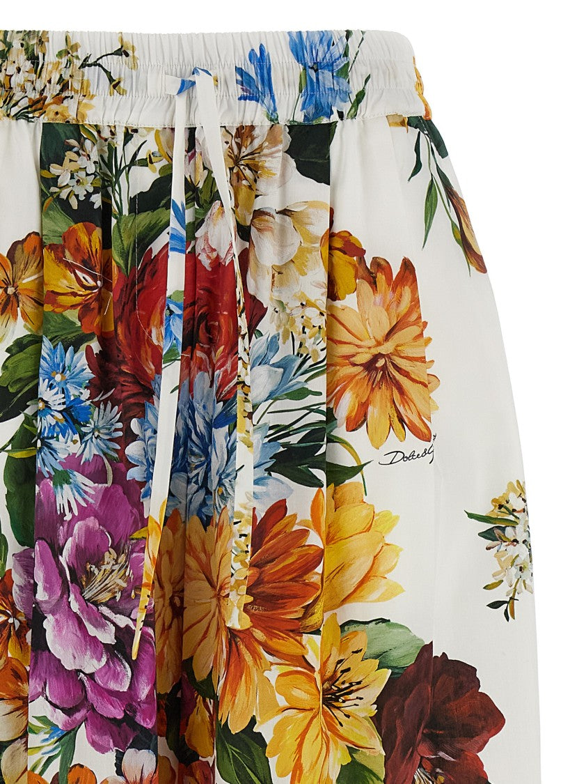 Dolce & Gabbana Floral Bouquet Printed Pants