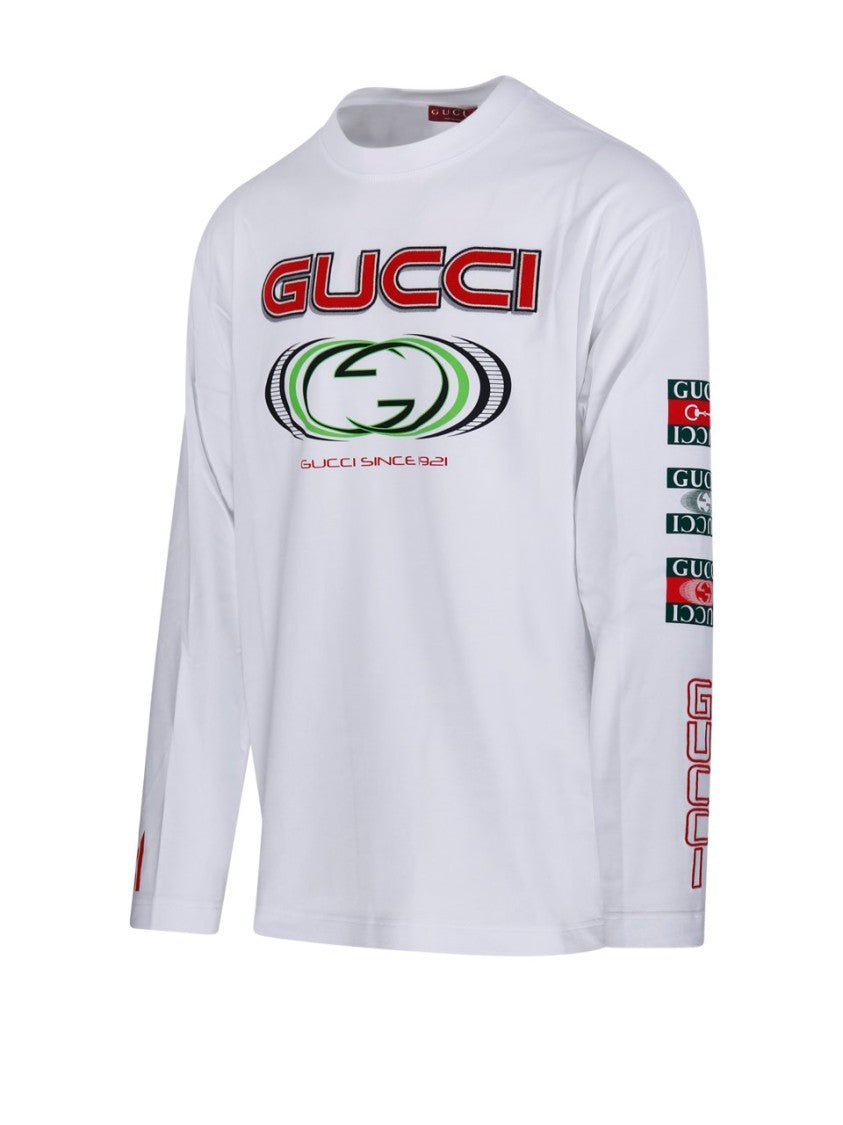 Gucci Classic White Jersey T-Shirt With Standard Fit