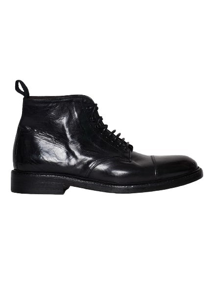Green George Black High Ankle Boot