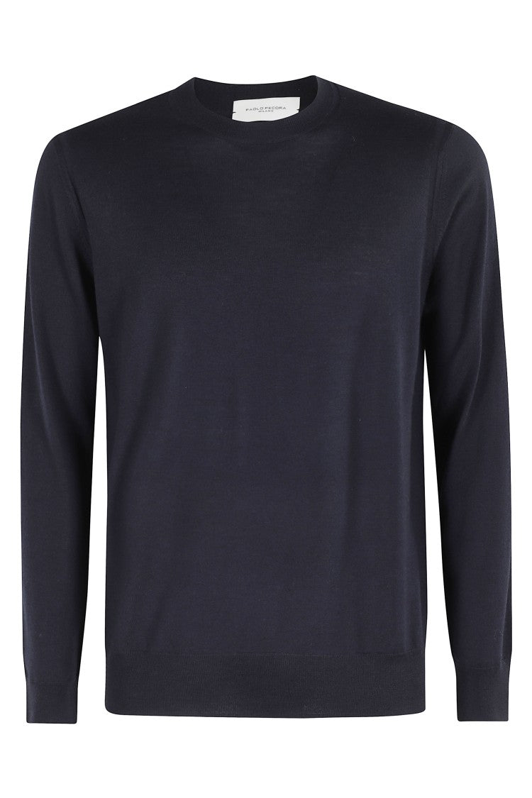 Paolo Pecora Crew Neck Sweater With Fine-Knit Texture