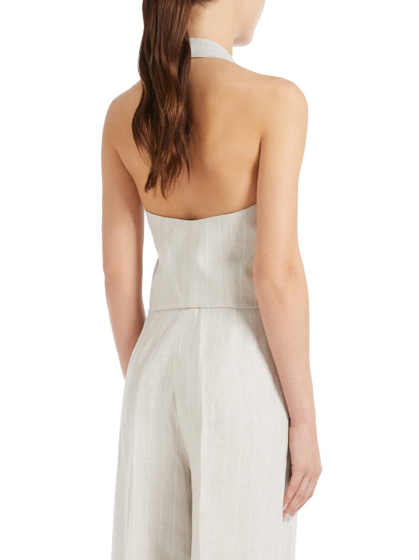 Max Mara Batavia Cotton-Linen Vest