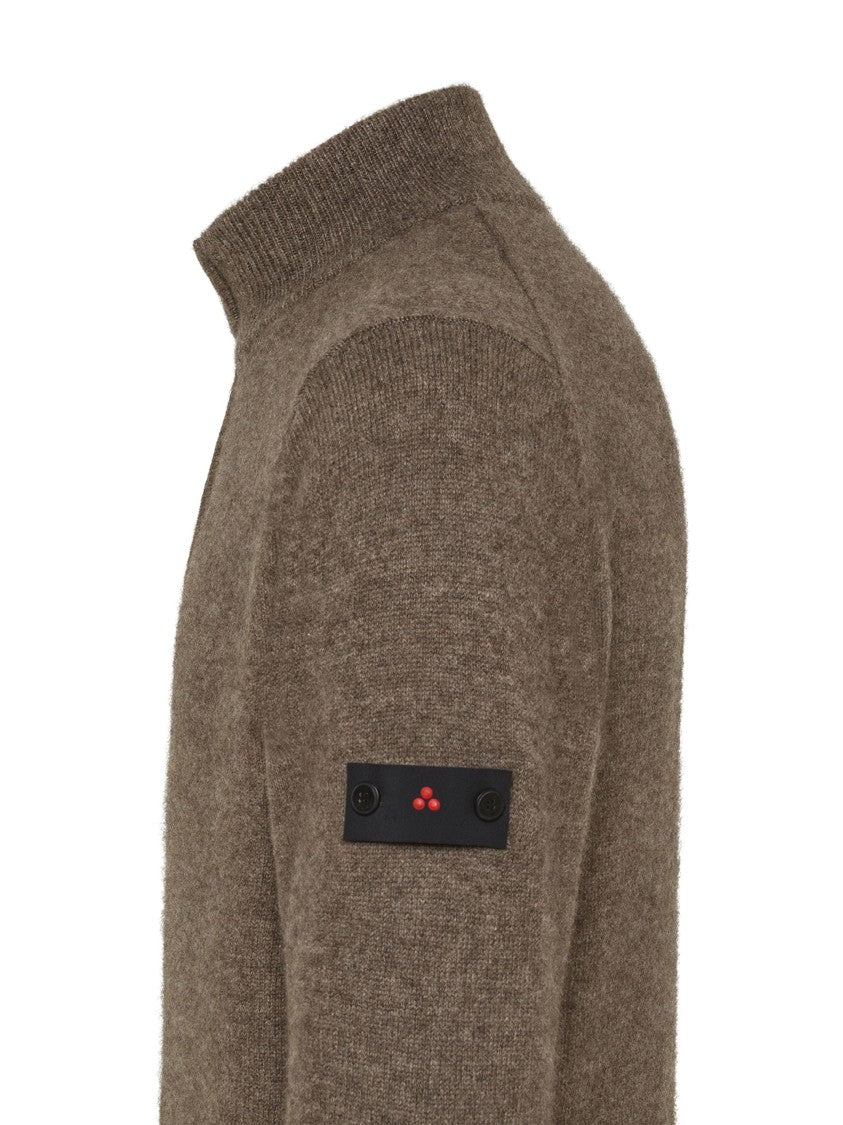 Peuterey Long-Sleeved Crewneck Sweater With Logo