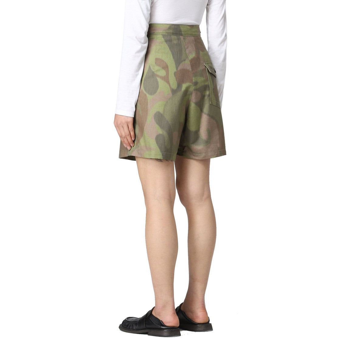 Marni Green Cotton Bermuda