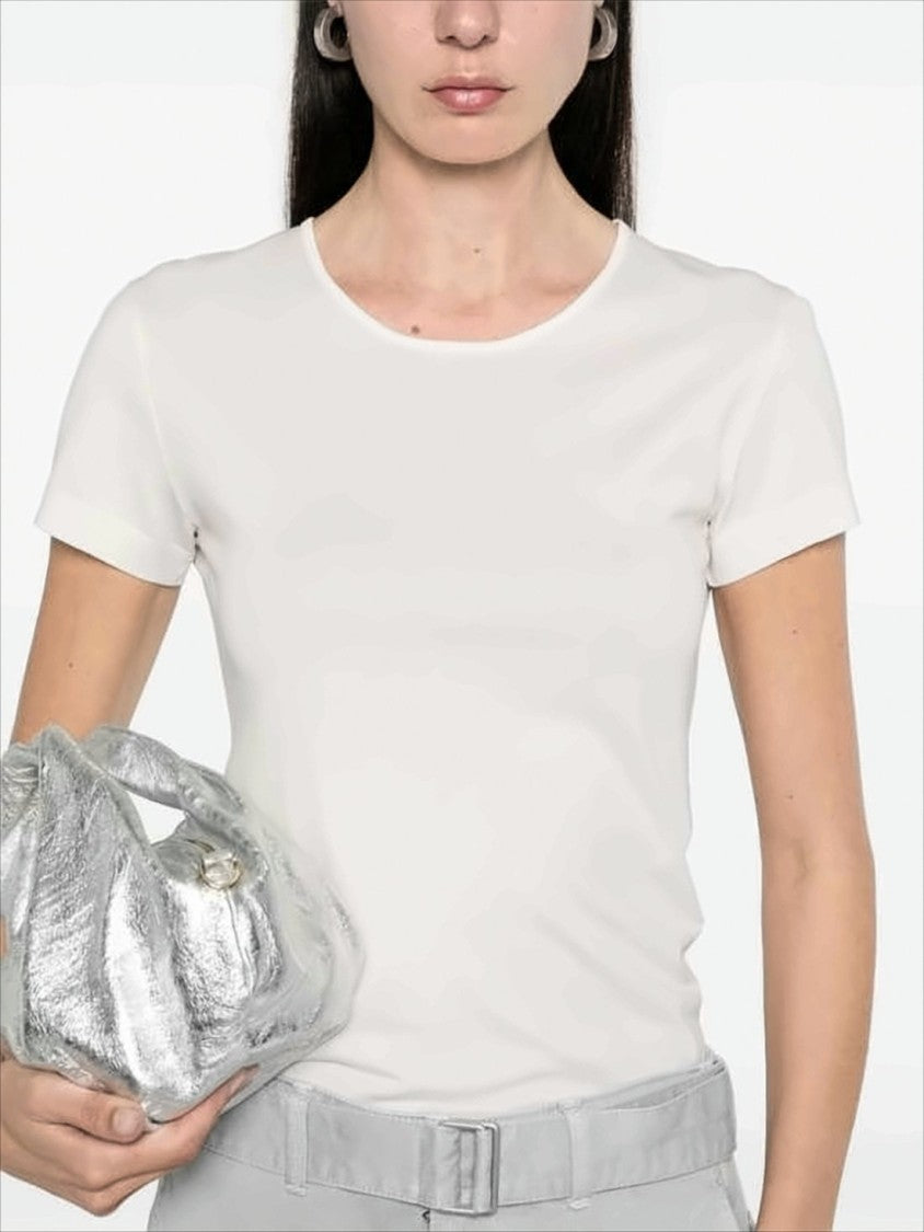 Lemaire Fitted White Cotton Short-Sleeve T-Shirt