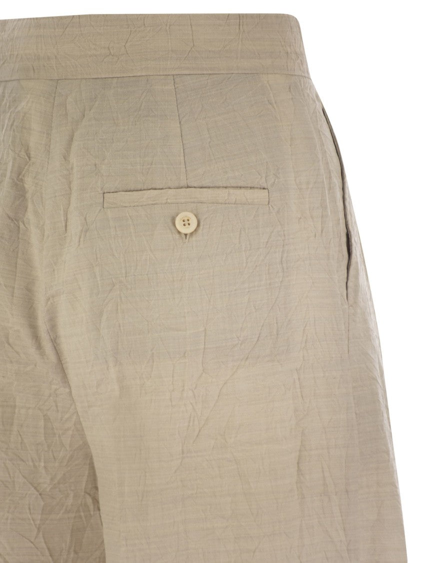 Max Mara Acinoso1234 - Wool Wide-Leg Trousers