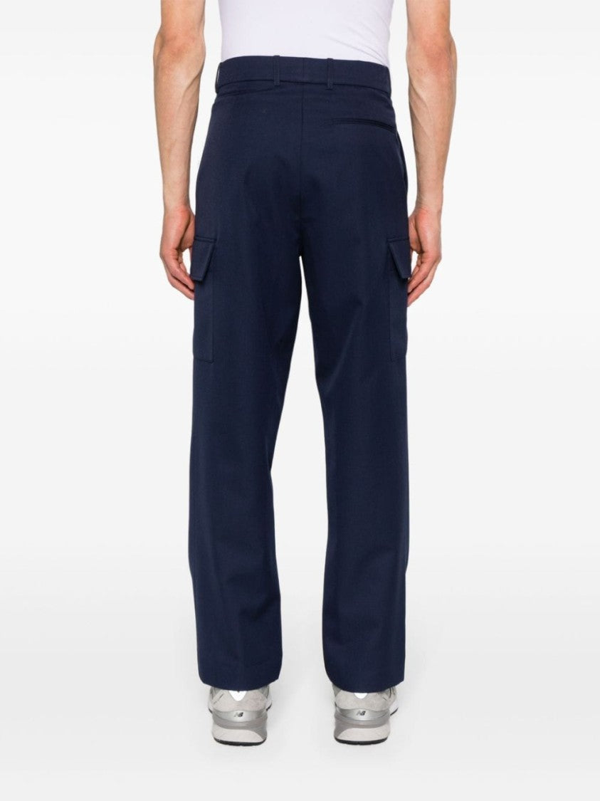 Drôle De Monsieur Navy Blue Twill Pants