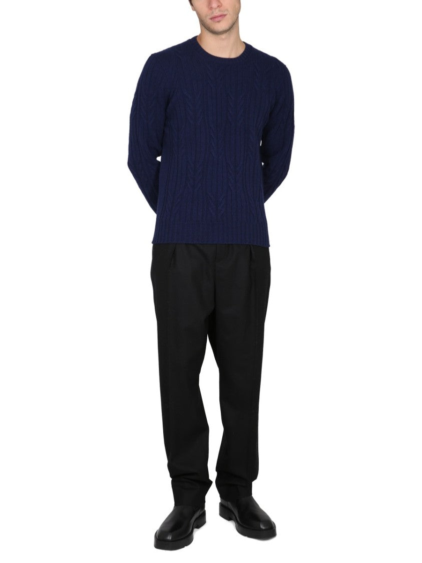 Drumohr Textured Knit Cashmere Sweater
