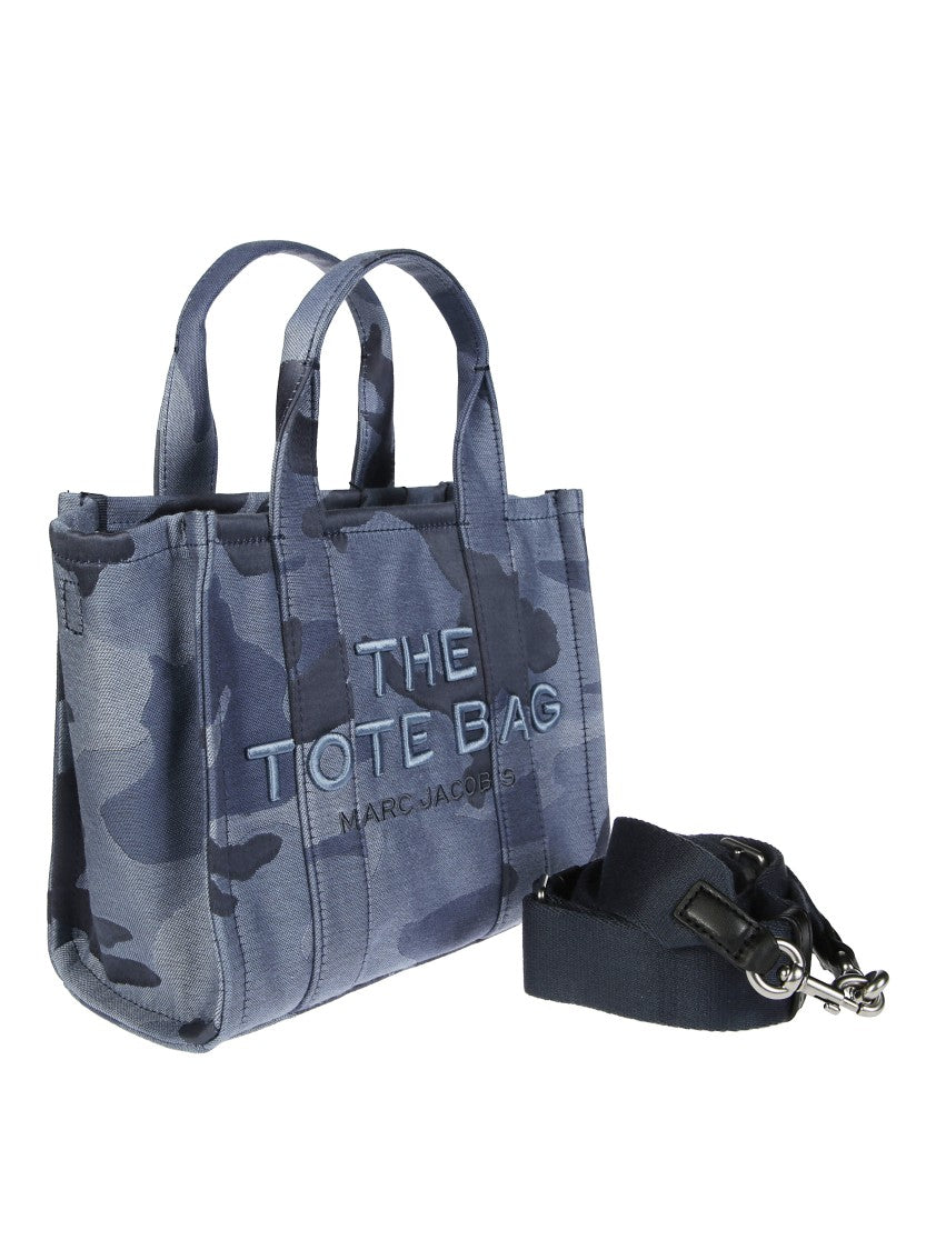 Marc Jacobs Blue Camouflage Tote Bag With Detachable Strap