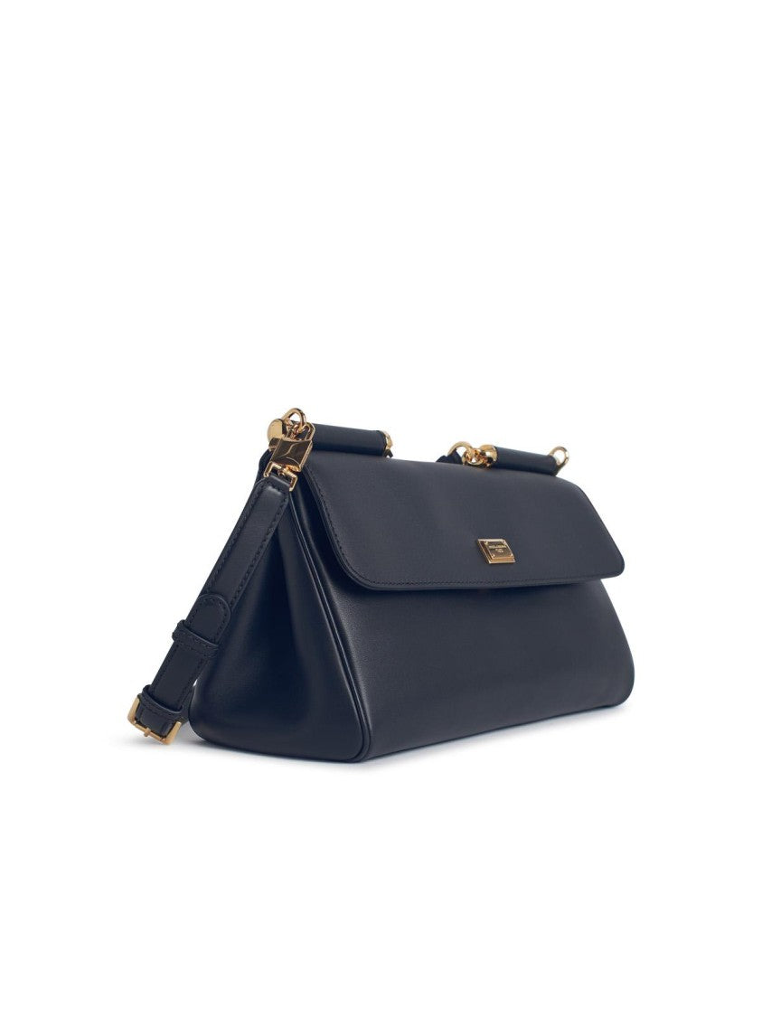Dolce & Gabbana 'My Sicily' Plongé Calf Leather Handbag