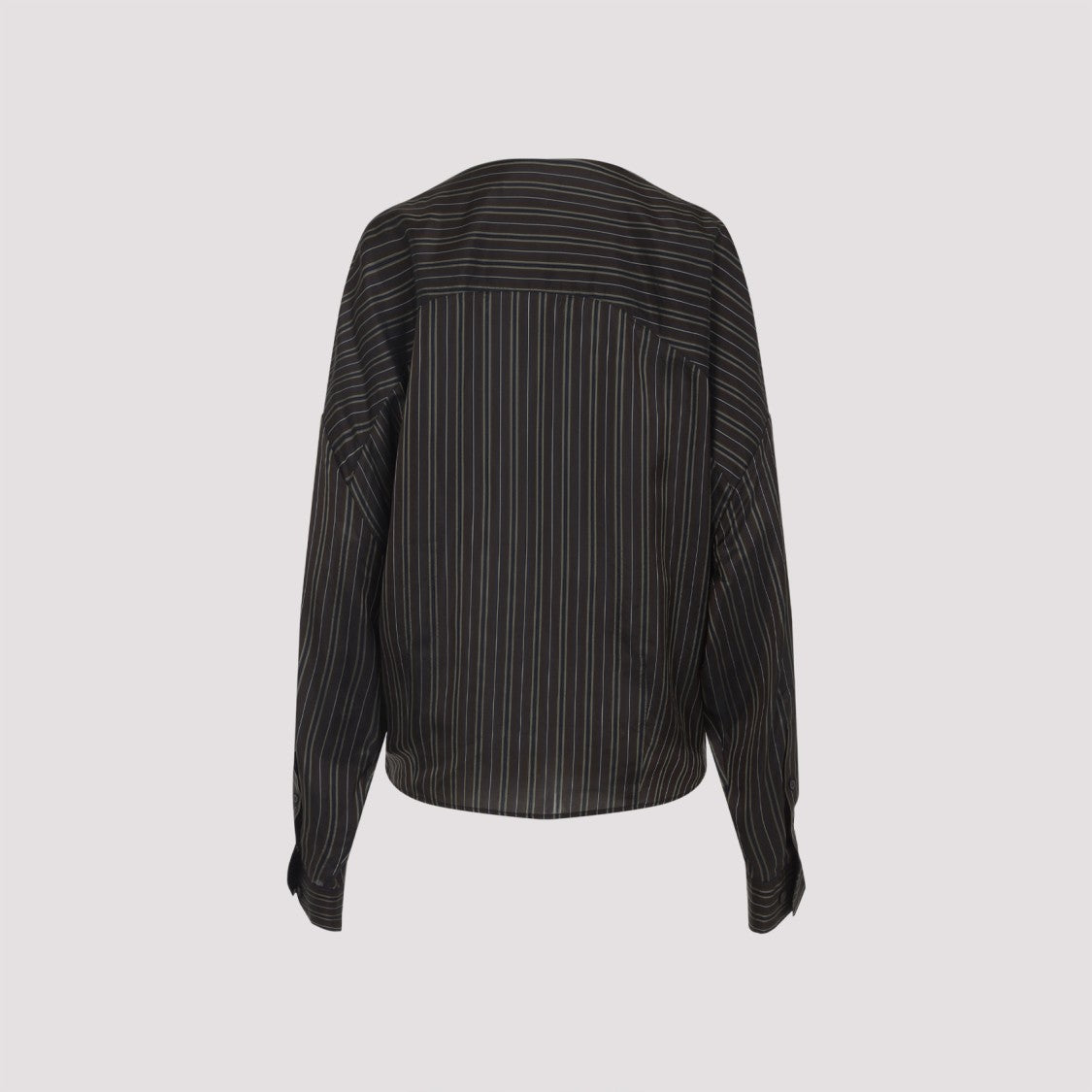 Dries Van Noten Brown Cupro Camiel Blouse