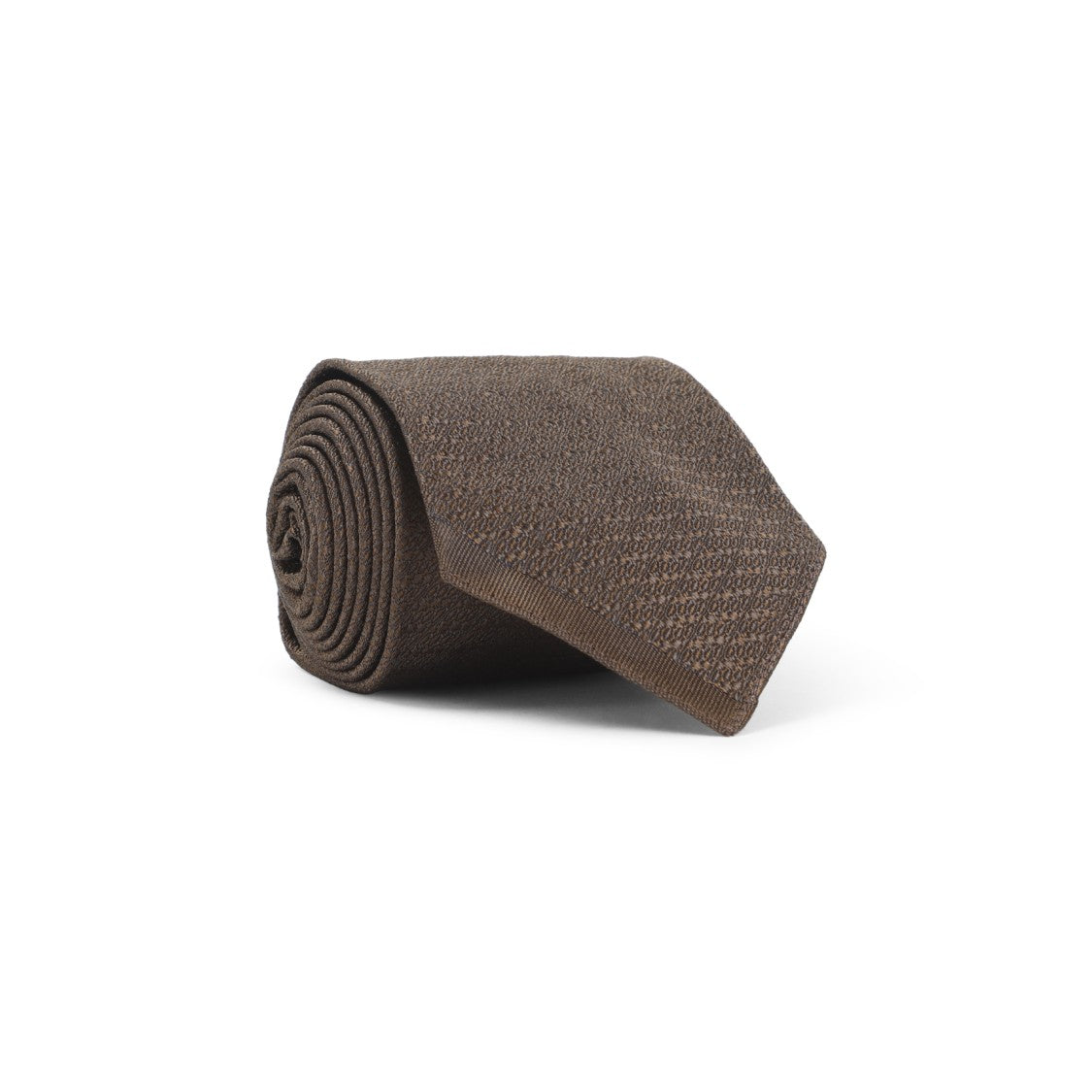 Maison Margiela Brown Silk Tie