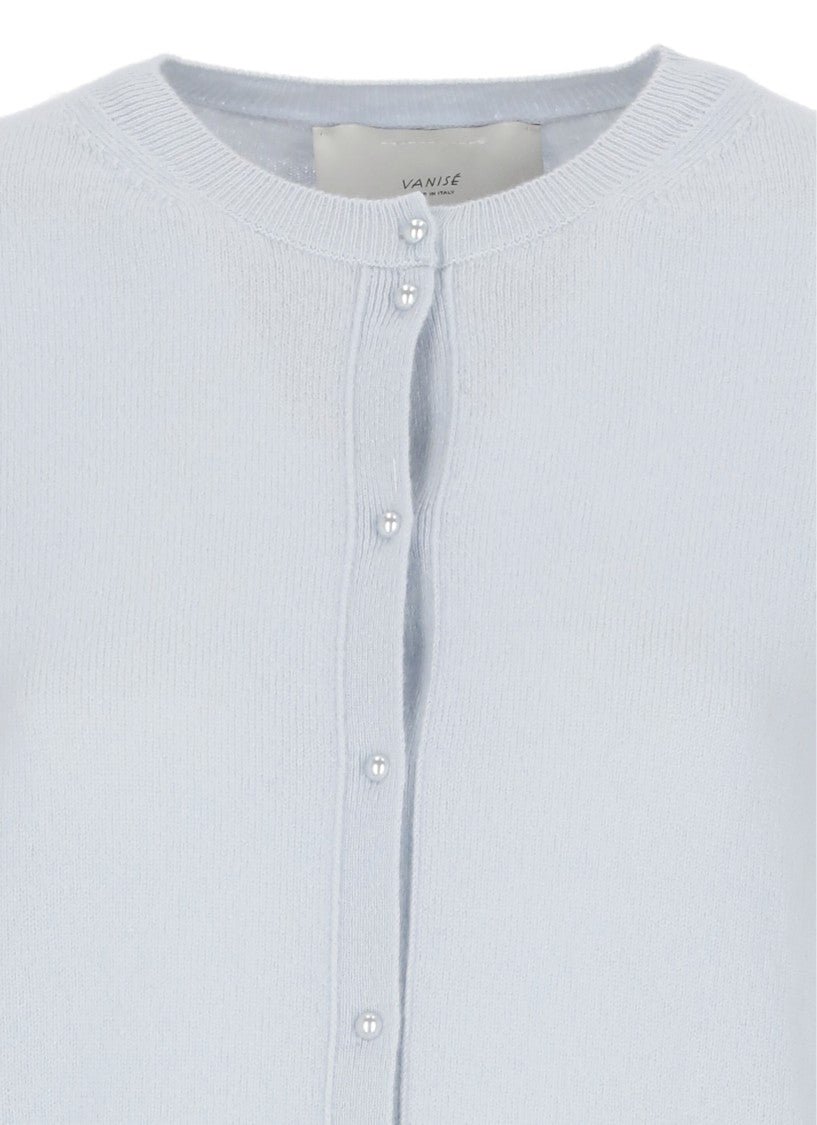 Vanisé Light Blue Cashmere Cardigan