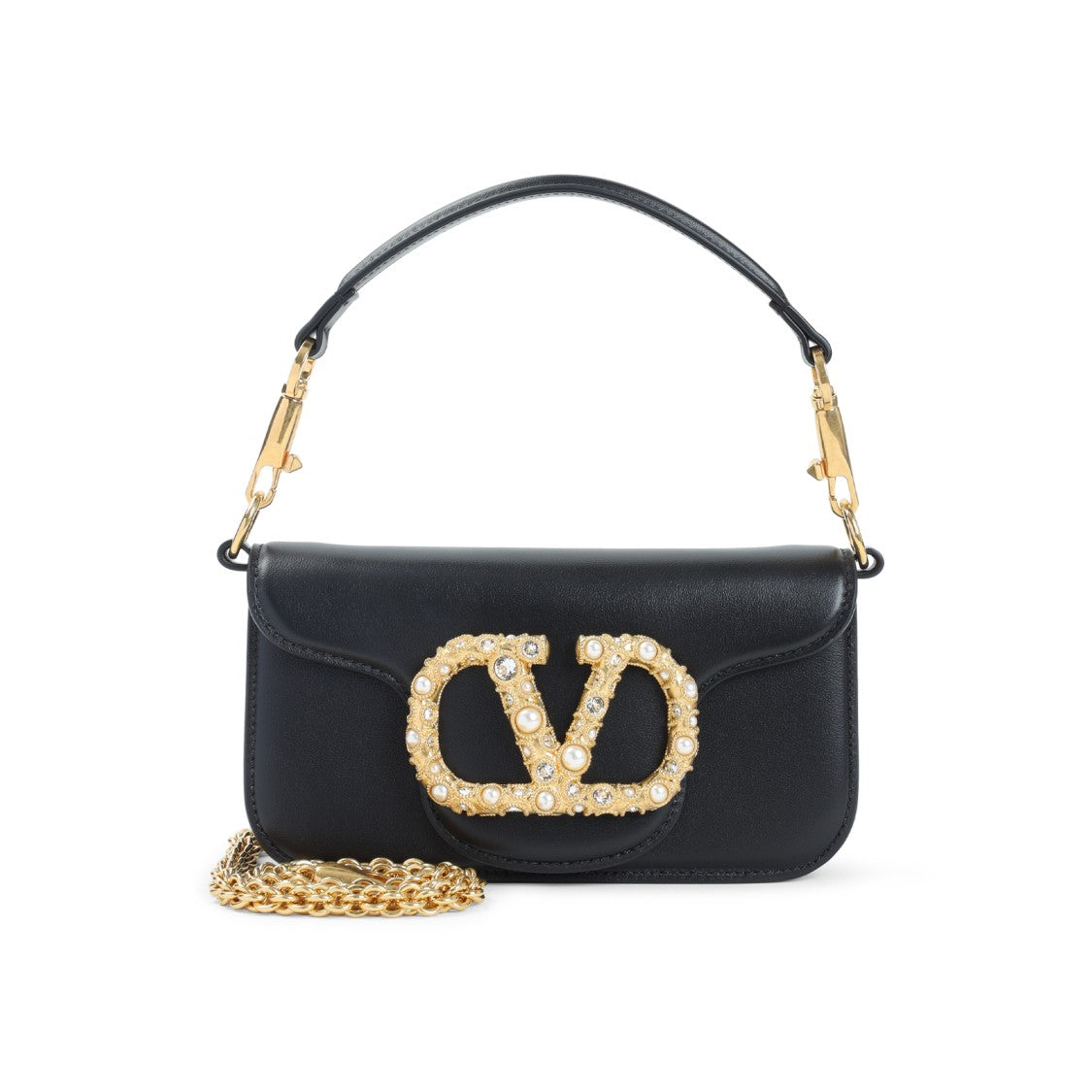 Valentino Garavani Calf Leather Shoulder Bag