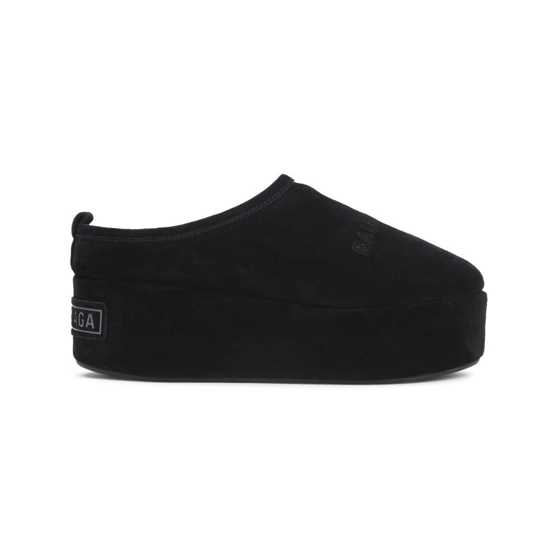 Balenciaga Suede Calf Leather Slippers With Thick Platform Sole