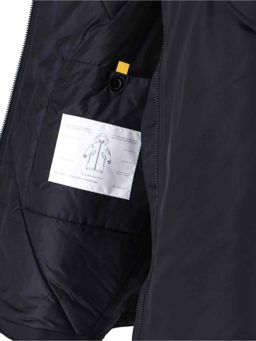 Aspesi Technical Hooded Coat – Navy