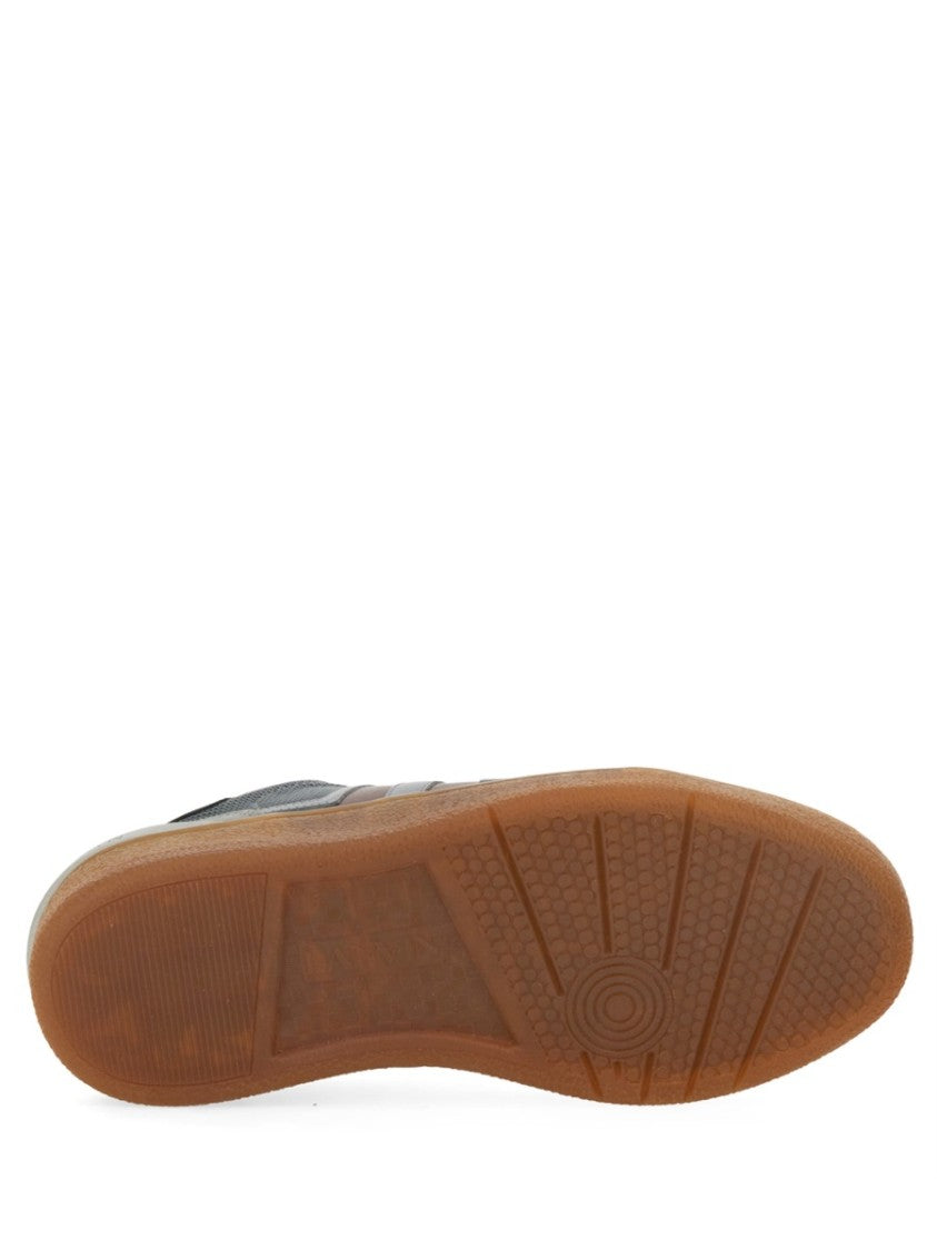 Lanvin Mesh, Suede And Nappa Leather Sneaker