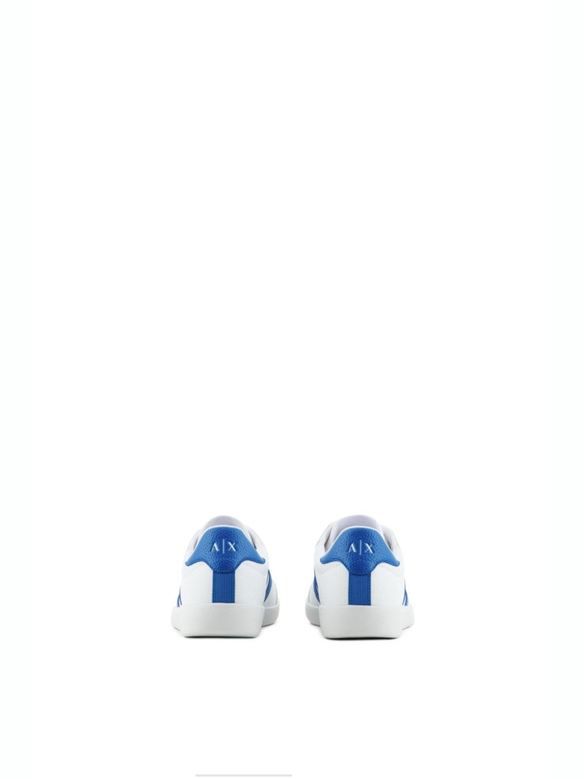 Armani Exchange Sporty White Leather Sneakers
