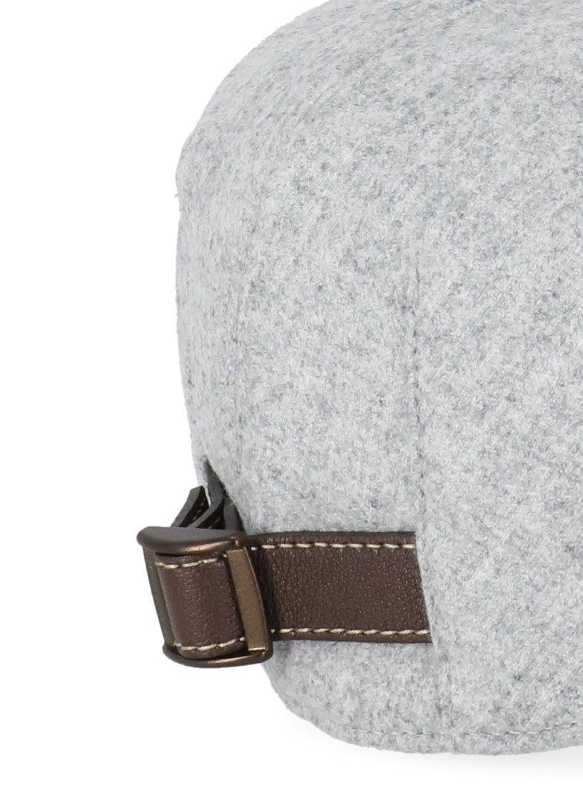 Brunello Cucinelli Virgin Wool Flat Cap