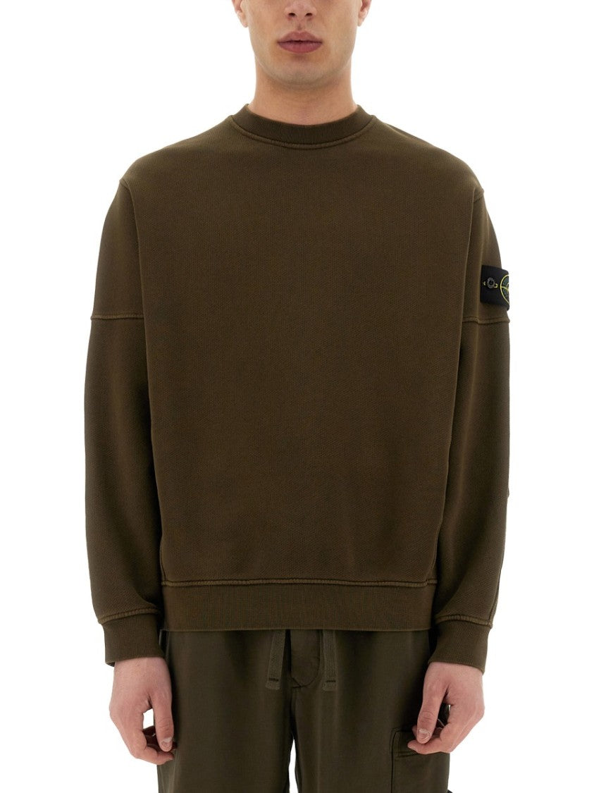 Stone Island Organic Cotton Sweatshirt