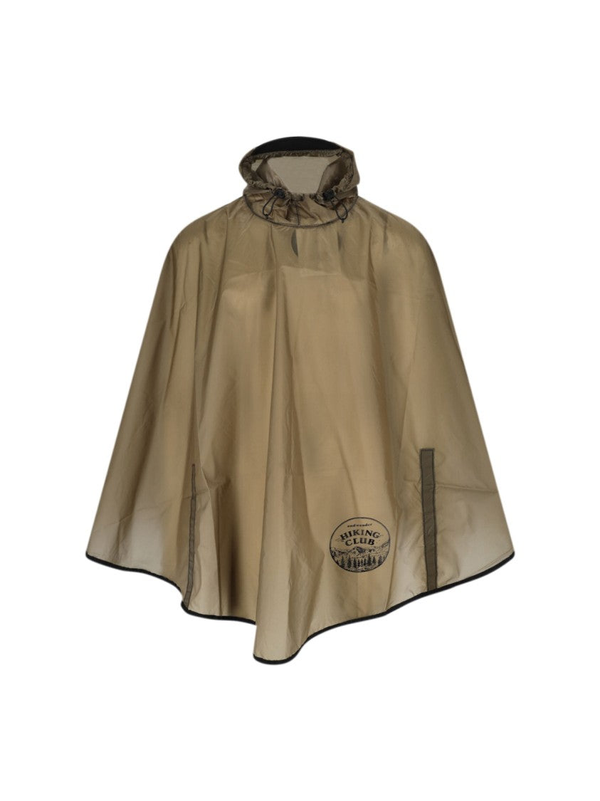 And Wander Hiking Club Sil Rain Poncho – Beige