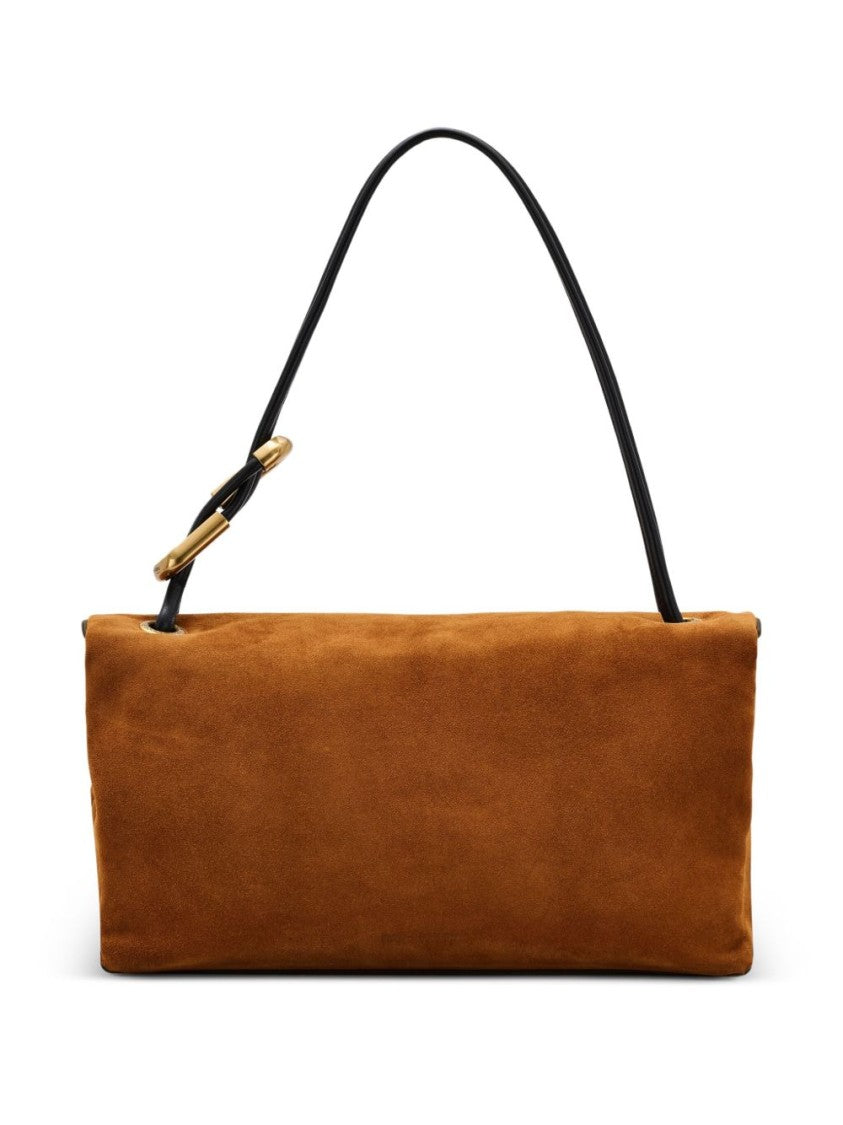 Marc Jacobs Suede Leather The Large Dual Shoulder Bag