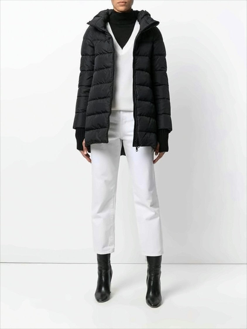 Herno Quilted Padded Jacket With High Collar And Hood
