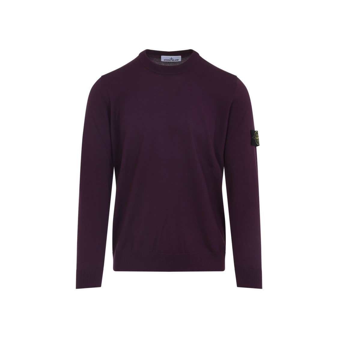 Stone Island Amaranth Virgin Wool Sweater