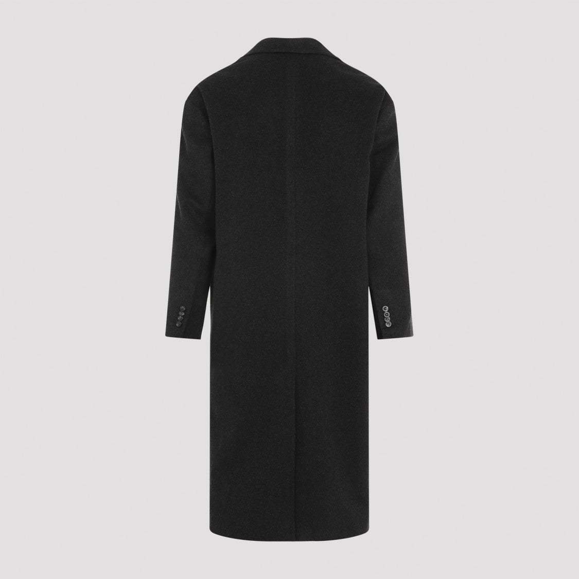 Kiton Tib Dark Grey Virgin Wool Coat