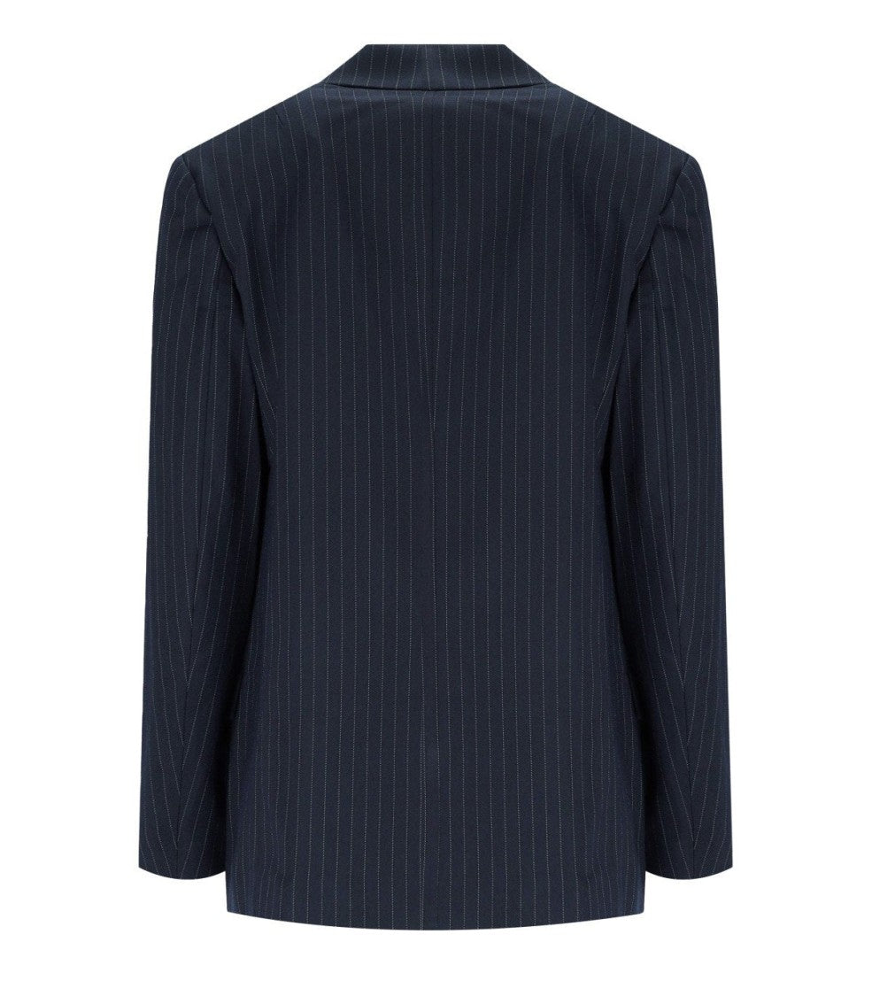 Essentiel Antwerp Ipursuit Navy Blue Oversized Blazer