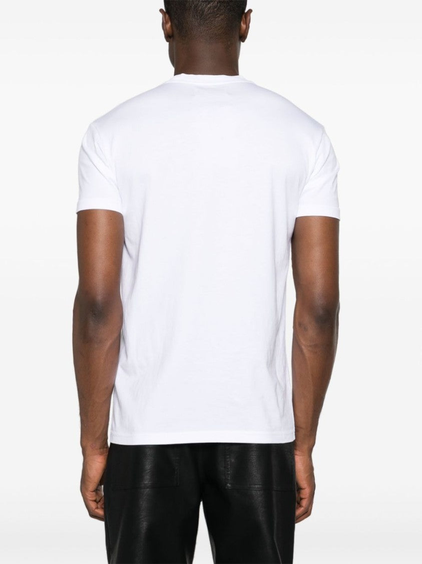 Vivienne Westwood White Cotton Crew Neck T-Shirt With Signature Orb Logo