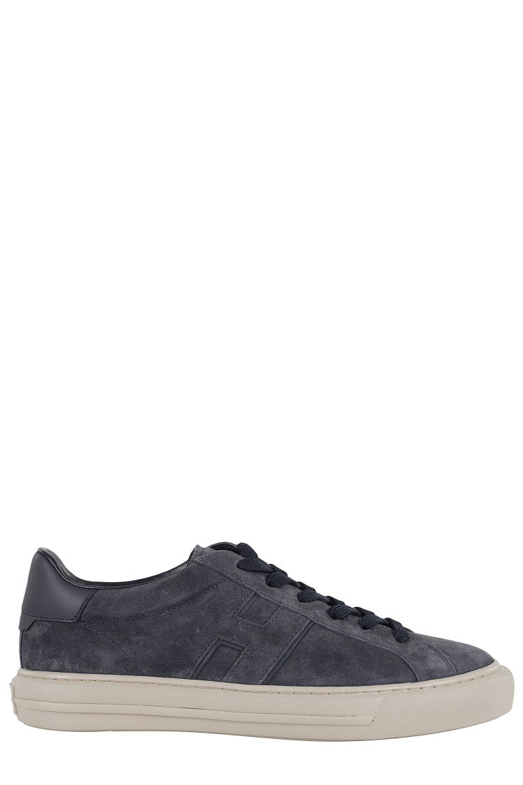 Hogan H691 Lace-Up Sneakers With Embossed Branding And Memory Foam Insole