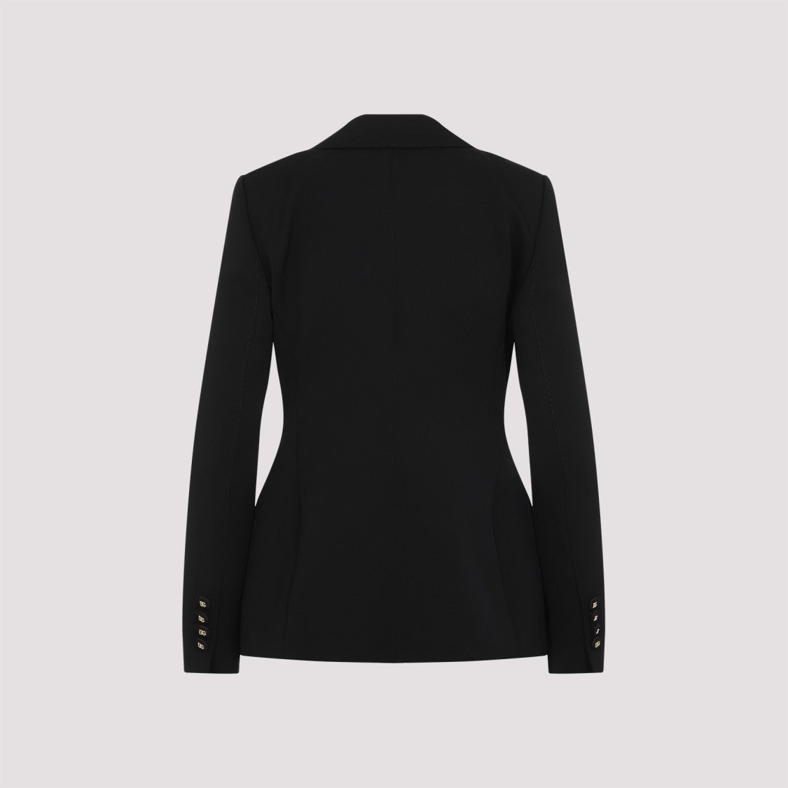 Dolce & Gabbana Tailored Black Blazer With Notched Lapel