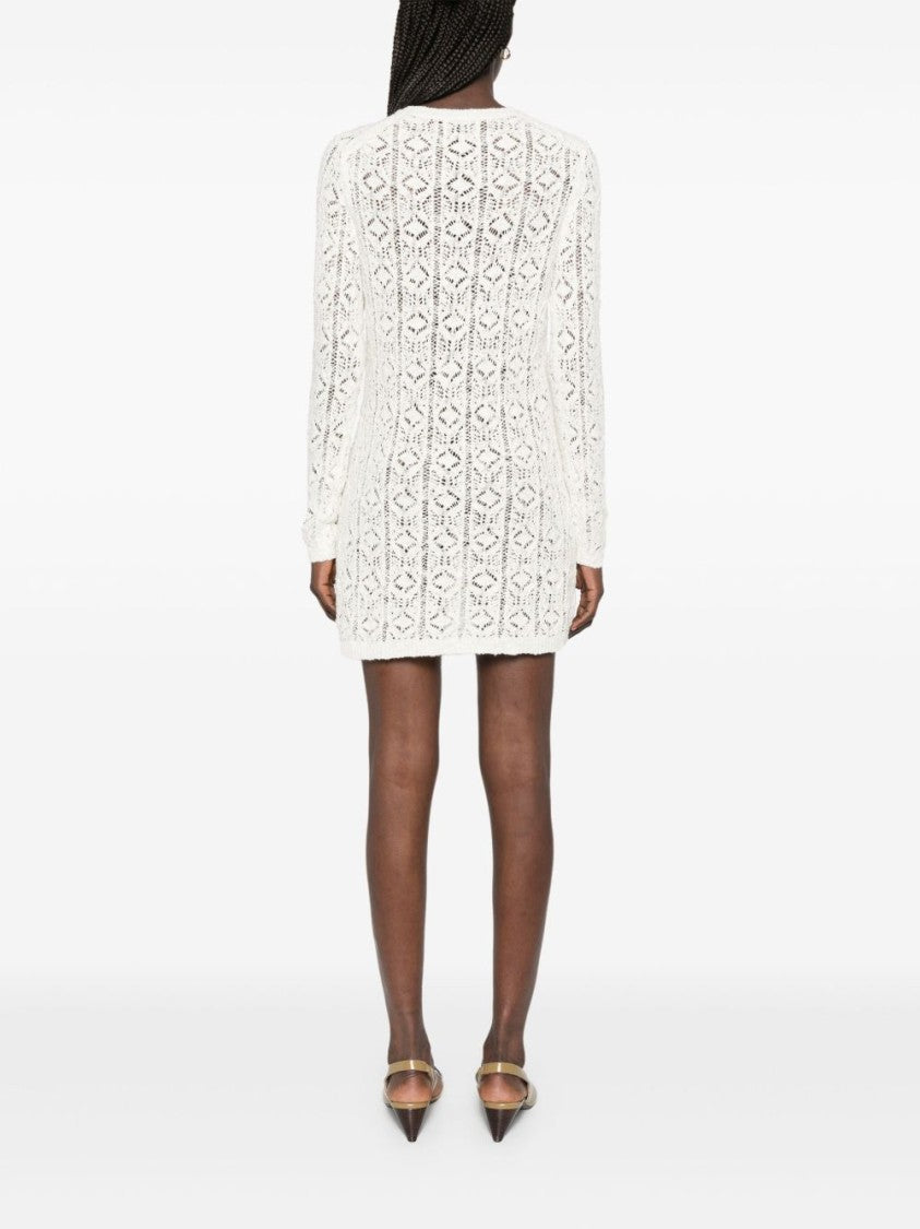 Loulou Studio Ecru Evan Lace Dress