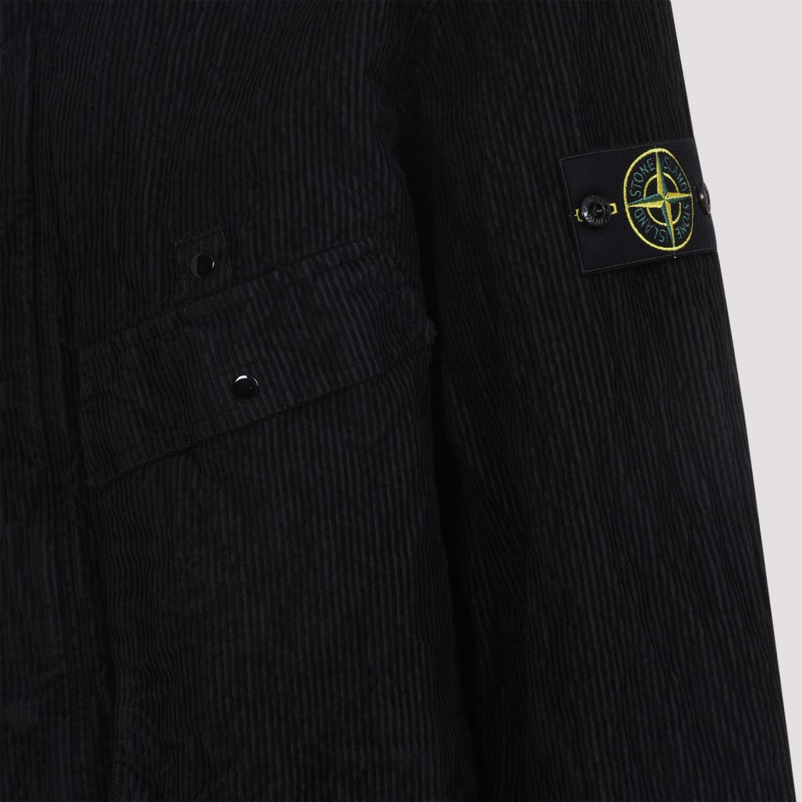 Stone Island Textured Cotton Blend Casual Shirt