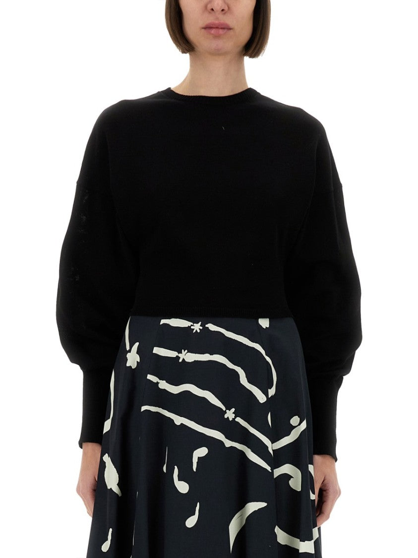Alysi Cropped Knit Top