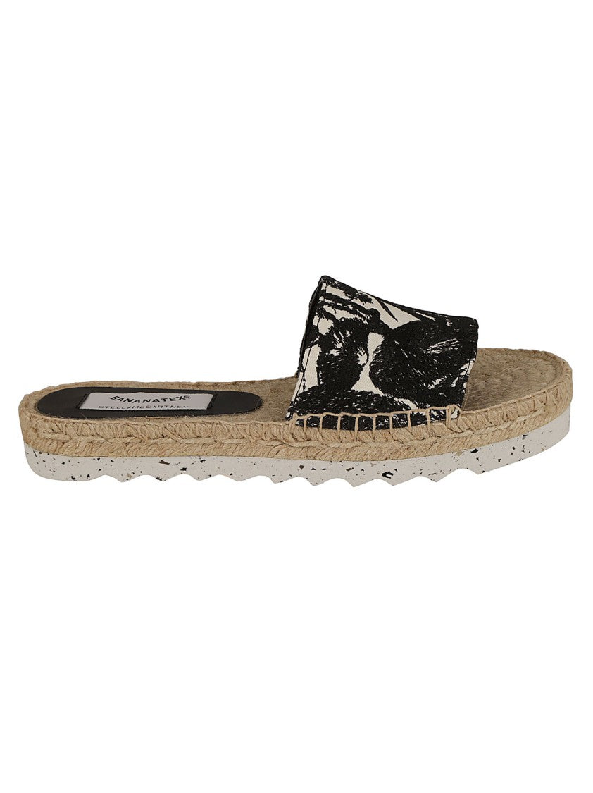 Stella Mccartney Wide Strap Sandals With Black