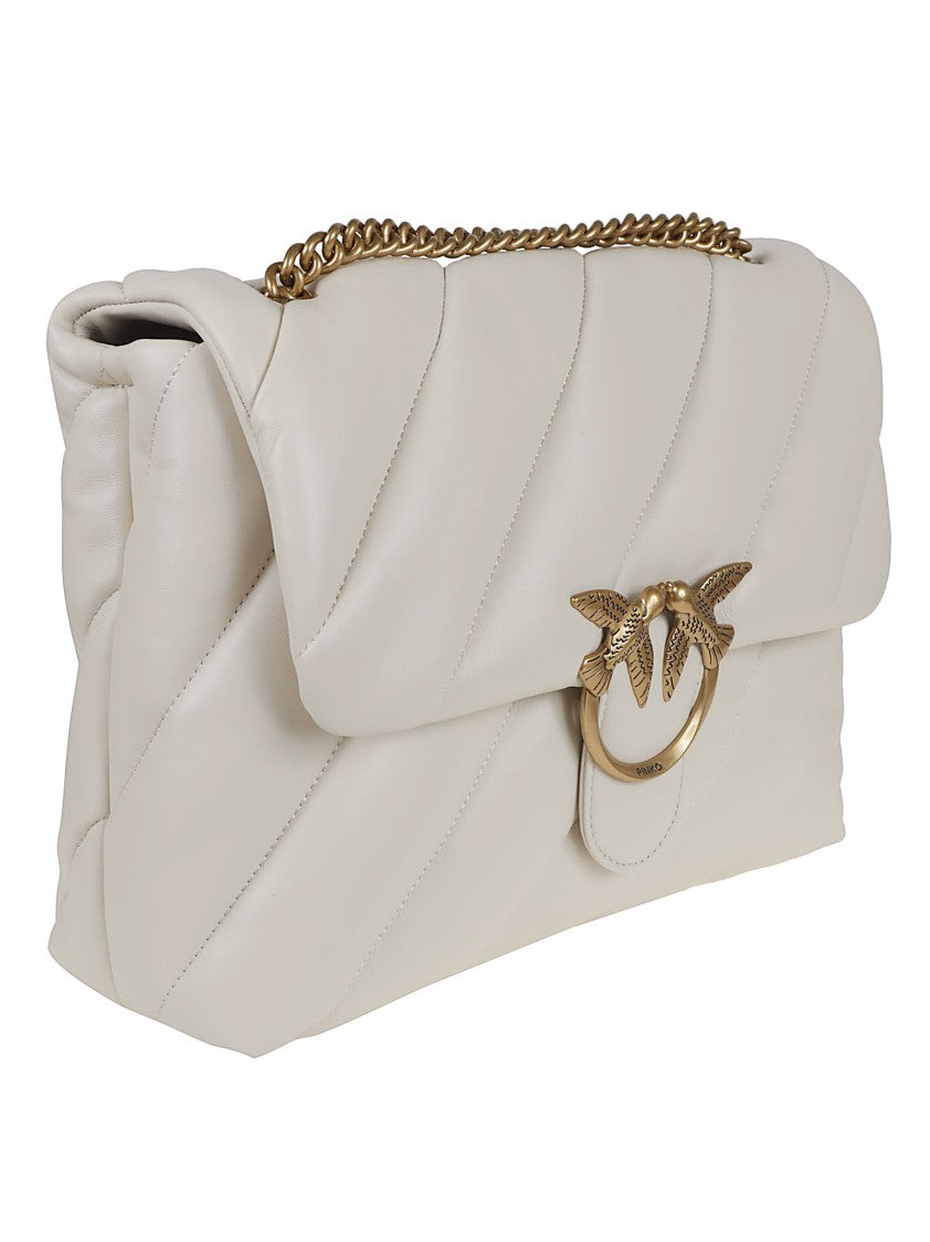 Pinko Quilted Padded Nappa Leather Shoulder Bag