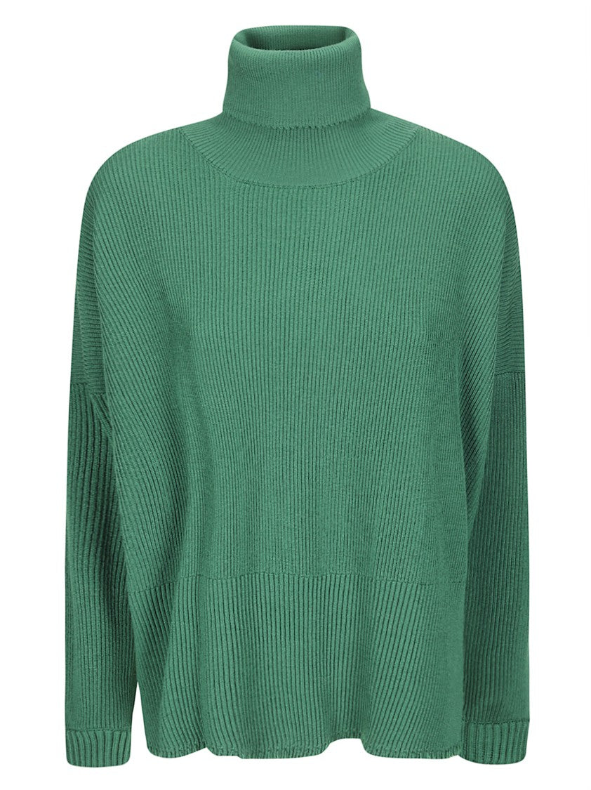 Archiviob Ribbed Merino Wool Turtleneck With High Neckline