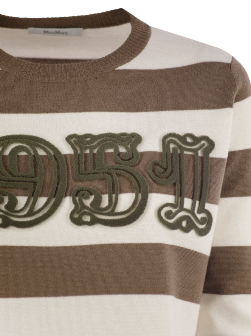 Max Mara Viterbo - Wool Sweater With Embroidery