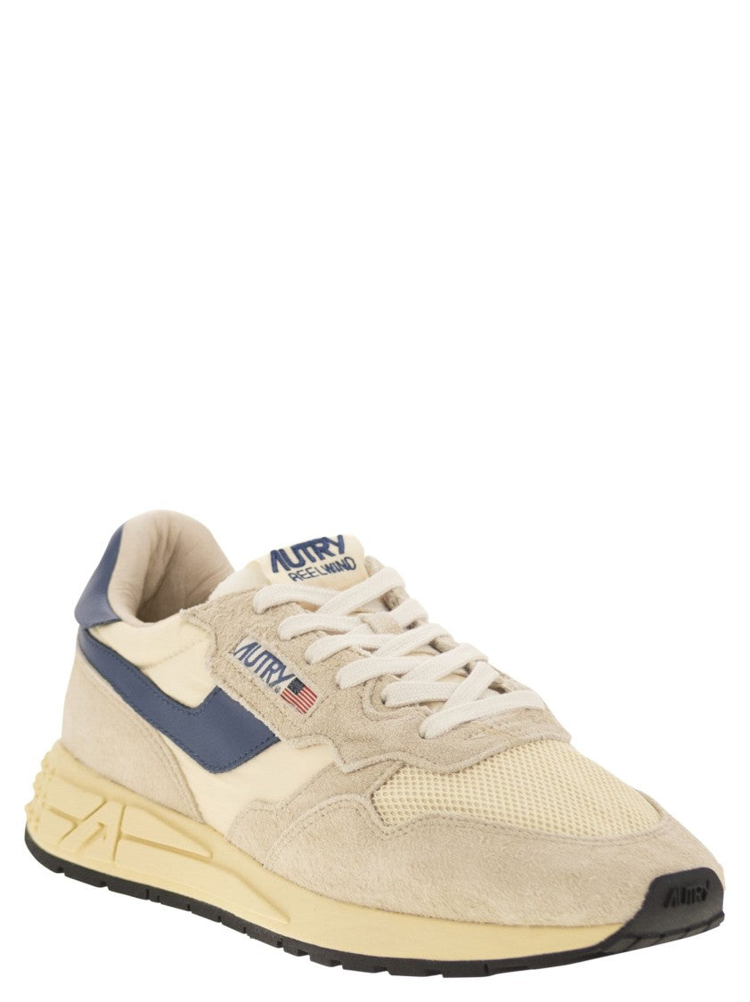 Autry Reelwind - Suede And Technical Textile Trainer